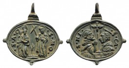 Modern Religious Medal with suspension loop, c. 17-18th century (23mm, 1.79g). EF