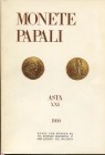 KUNS UND MUNZEN. Lugano, 14 – Maggio, 1980. Asta XXI Monete papali. pp. 71, nn. 1036, tavv. 95, di cui 6 a colori. ril. ed. ottimo stato, importantiss...