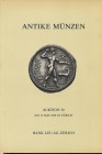 LEU BANK AG. – Zurich, 13 – Mai, 1986. Antike munzen; Griechen – Romer – Byzantiner – Literatur. Pp. 81, nn. 500, tavv. 25 + 3 ingrandimenti + 1 a col...