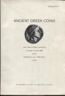 NUMISMATIC ART & ANCIENT COINS. Zurich, 17 – April, 1986. Ancient Greek coins. Pp. 46, nn. 325, tavv. 14. Ril. ed. buono stato, raro.