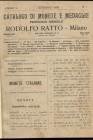 RATTO R. – Milano, 1916. Catalogo di monete e medaglie a prezzi fissi Anno 1916 completo.
Pp, 288, nn. 6865. Ril. \ tela verde con scritte sul dorso,...
