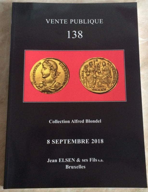 Elsen Jean. Vente 138 Collection Alfred Blondel. Bruxelles, 8 Septembre 2018. Br...