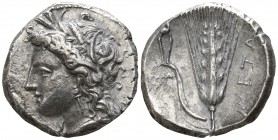 Lucania. Metapontion circa 330-290 BC. Stater AR