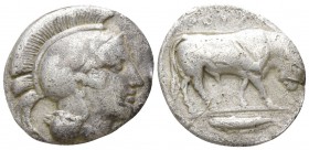 Lucania. Thourioi circa 425-400 BC. 1/3 Stater AR