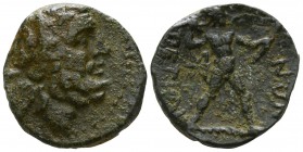 Bruttium. Petelia circa 204-89 BC. Quadrans Æ