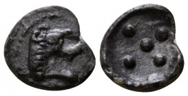 Sicily. Leontinoi circa 476-466 BC. Pentonkion AR