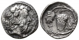 Sicily. Naxos circa 420-403 BC. Litra AR