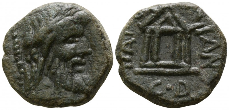 Sicily. Panormus circa 60-33 BC.
Bronze Æ

18mm., 8,09g.

Laureate head of ...