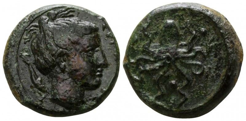 Sicily. Syracuse. Second Democracy 466-405 BC.
Tetras AE

15mm., 3,55g.

[Σ...