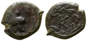 Sicily. Tauromenion. Campanian mercenaries circa 354-344 BC. Bronze Æ