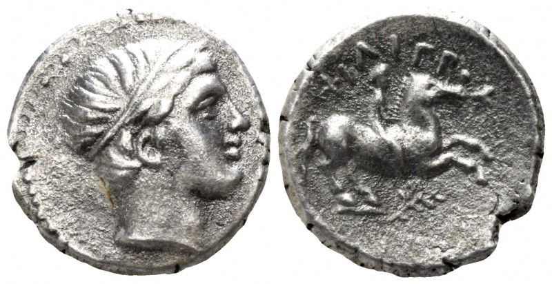 Kings of Macedon. Amphipolis. Philip II. 359-336 BC.
Tetrobol AR

12mm., 2,32...