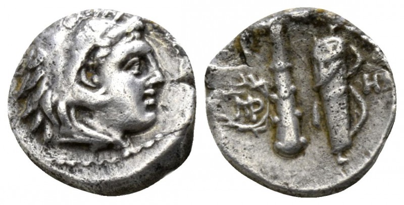 Kings of Macedon. Babylon. Alexander III "the Great" 336-323 BC.
Obol AR

7mm...