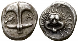 Thrace. Apollonia Pontica circa 420-350 BC. Drachm AR