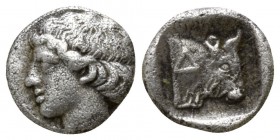 Thrace. Dicaea  450-425 BC. Hemiobol AR