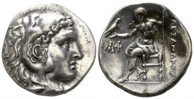 Kings of Thrace. Ephesos. Lysimachos 305-281 BC. In the name and types of Alexander III of Macedon. Struck circa 295/4-289/8 BC. . Drachm AR