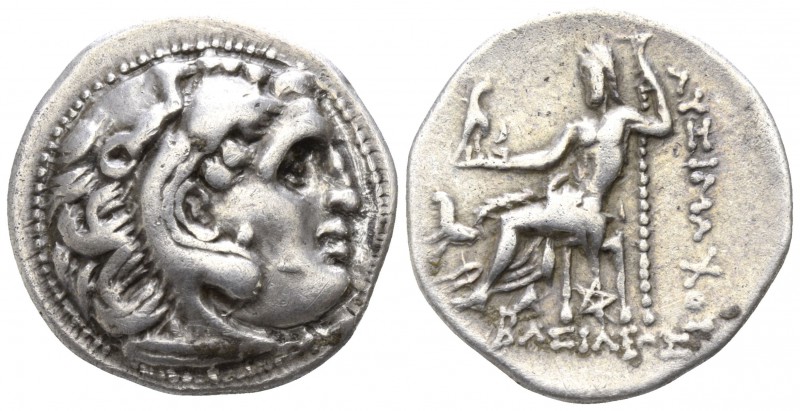 Kings of Thrace. Kolophon. Lysimachos 305-281 BC. In the types of Alexander III ...