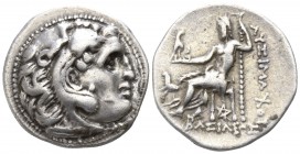 Kings of Thrace. Kolophon. Lysimachos 305-281 BC. In the types of Alexander III of Macedon. Struck circa 299/8-297/6 BC.. Drachm AR