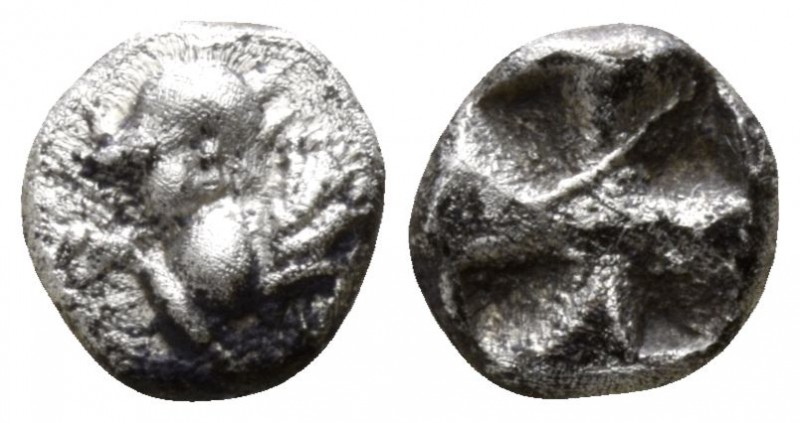 Islands off Thrace. Samothrace 500-475 BC.
Hemiobol AR

5mm., 0,29g.

Forep...