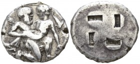 Islands off Thrace. Thasos 412-404 BC. Stater AR