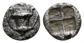 Cyclades. Naxos circa 520-470 BC. Tetartemorion AR