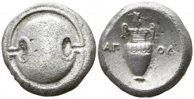 Boeotia. Thebes. ΑΠΟΛ, magistrate circa 395-338 BC. Stater AR