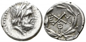 Achaia. Achaian League. Pheneos. 160-146 BC. Hemidrachm AR