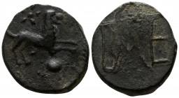 Kings of Bosporos. Uncertain mint. Polemo I 14-9 BC. Bronze Æ