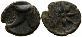 Pontos. Uncertain mint. Time of Mithradates VI Eupator circa 120-100 BC. Bronze Æ