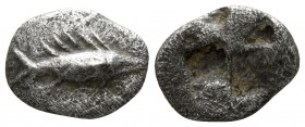 Mysia. Kyzikos circa 520-480 BC. Hemiobol AR