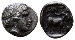 Troas. Antandros  circa 420-400 BC. Obol AR