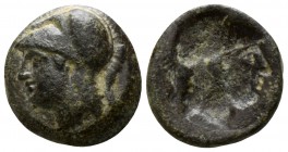Aeolis. Elaia  340-300 BC. Bronze Æ, brockage issue
