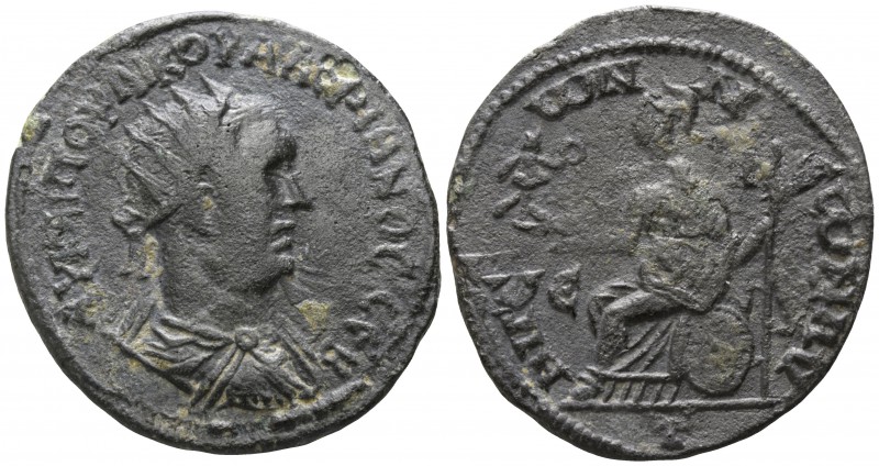 Cilicia. Aigeai . Valerian I AD 253-260, (dated local year 300=AD 253-254)..
Br...