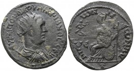 Cilicia. Aigeai  . Valerian I AD 253-260, (dated local year 300=AD 253-254).. Bronze Æ