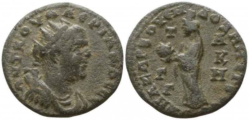 Cilicia. Anazarbos . Valerian I AD 253-260.
Triassarion AE

23mm., 10,89g.
...