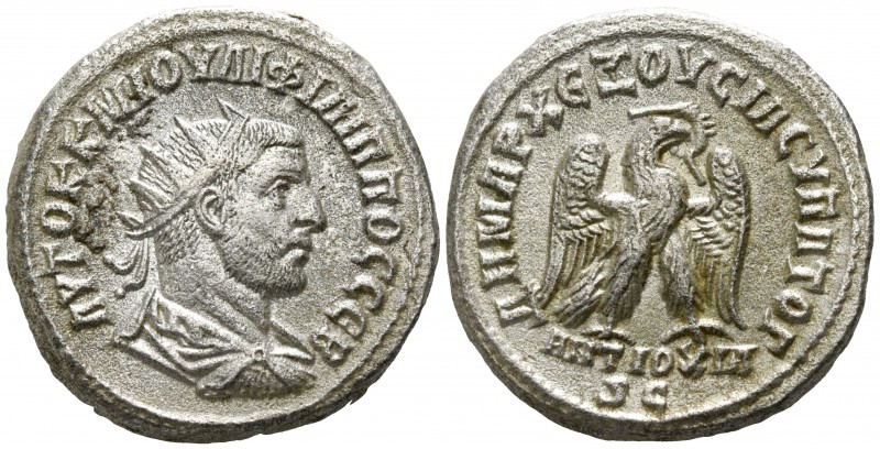 Seleucis and Pieria. Antioch. Philip I Arab AD 244-249.
Billon-Tetradrachm

2...