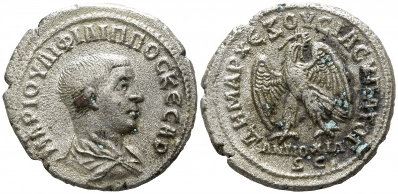 Seleucis and Pieria. Antioch. Philip II as Caesar AD 244-247.
Billon-Tetradrach...