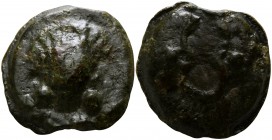 Anonymous circa 275-270 BC. Rome. Aes Grave Sextans AE