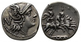 Anonymous 211-208 BC. Rome. Quinarius AR
