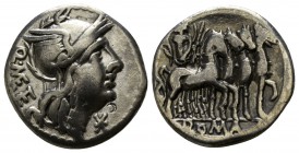 Q. Caecilius Metellus.  130 BC. Rome. Denarius AR