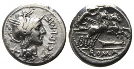 M. Cipius M.f.  115-114 BC. Rome. Denarius AR