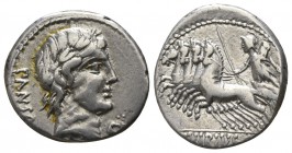 C. Vibius C.f. Pansa.  90 BC. Rome. Denarius AR