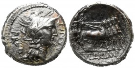 L. Cornelius Sulla Imperator with L. Manlius Torquatus Proquaestor 82 BC. Mint moving with Sulla . Denarius AR