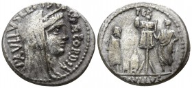 L. Aemilius Lepidus Paullus 62 BC. Rome. Denarius AR