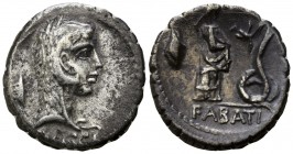 L. Roscius Fabatus 59 BC. Rome. Denar AR