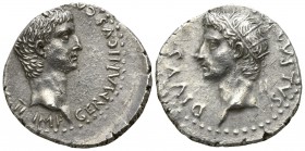 Germanicus with Divus Augustus AD 37-38. Caesarea in Cappadocia. Drachm AR