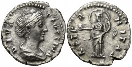 Faustina I, wife of Antoninus Pius AD 141. Rome. Denarius AR