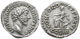 Marcus Aurelius AD 161-180. Struck AD 162. . Rome. Denarius AR