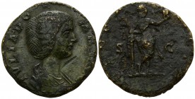 Julia Domna AD 193-211. Rome. Sestertius Æ