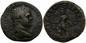Caracalla AD 211-217, Struck AD 212. Rome. Sestertius Æ