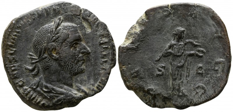 Trebonianus Gallus AD 251-253. Rome
Sestertius Æ

28mm., 18,13g.

IMP CAES ...